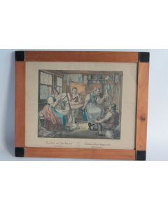 Gravure Vogel Habitans Canton Appenzell Suisse Brodeuse