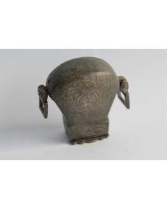 Boite a poudre ou plombs Oriental pistolet arme XIXe siècle