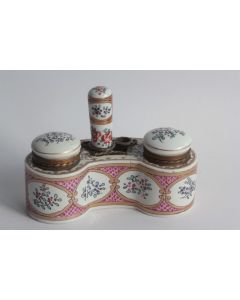 Ancien encrier porcelaine de Paris