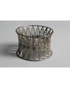 Rond de serviette filigrane argent