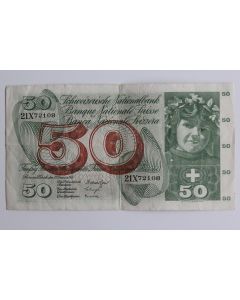 Billet 50 Francs Suisse 23-12-1965