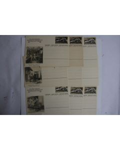 Lot 10 Cartes postale Suisse chemin de fer 1947 neufs