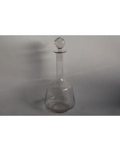Ancienne Carafe cristal gravé monogramme G