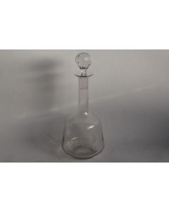 Ancienne Carafe cristal gravé monogramme G