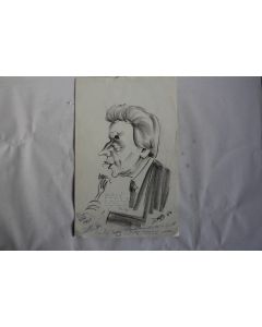 Dessin original signé DAVID 1984 Caricature Monaco ?