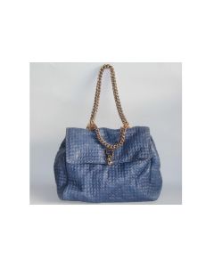 Sac à main cuir ERMANNO SCERVINO Faubourg bleu