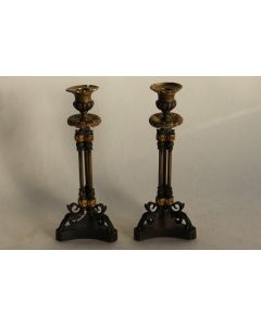 Paire de Bougeoirs Empire / Restauration