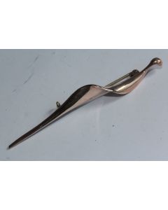 Broche design bronze cuivré Michèle FORGEOIS