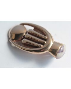 Pendentif design bronze cuivré Michèle FORGEOIS