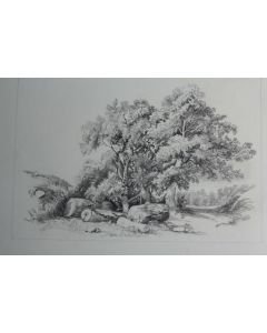 Dessin original Alexandre CALAME