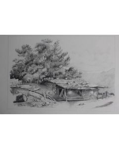 Dessin original Alexandre CALAME