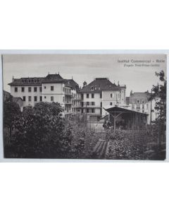 CPA Institut Commercial Rolle (façade Nord-Préau-Jardin) Vaud Suisse