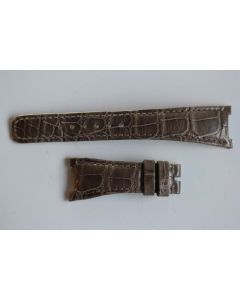 PATEK PHILIPPE Bracelet montre cuir gris 21 mm