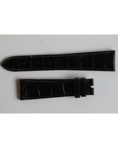 PATEK PHILIPPE Bracelet montre cuir noir 21 mm