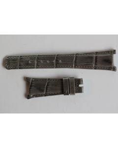 PATEK PHILIPPE Bracelet montre cuir gris 21 mm