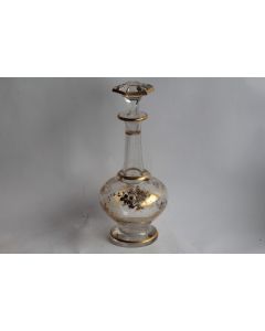Carafe cristal or XIXe siècle