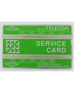 Télécarte de service Landis & Gyr Service Card 203H Royaume-Uni