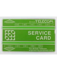 Télécarte de service Landis & Gyr Service Card 326B Royaume-Uni