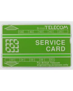 Télécarte de service Landis & Gyr Service Card 326B Royaume-Uni