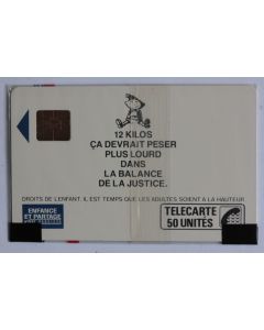 Télécarte à puce France Enfance et partage Garçon 1989 NSB
