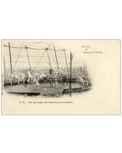 CPA Cirque Femmes Souvenir Barnum Bailey Dompteur chevaux