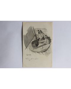 CPA illustrée W. BRAUN Voilier A.S.W.