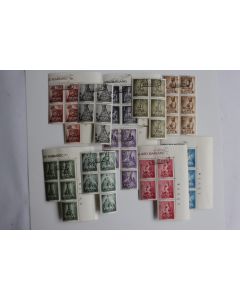 Timbres Espagne 1954 statue de notre-Dame bloc x5 oblitérés