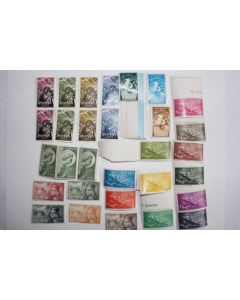 Timbres Espagne 1951 à 1956 série complètes neufs