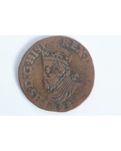 Monnaie Liard 1588 Philippe II Pays-Bas Espagnols Tournai
