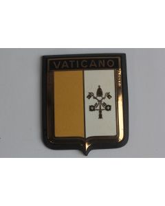 Insigne automobile émaillée Vaticano Italie Drago Paris