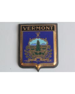 Insigne automobile émaillée Vermont USA Drago Paris