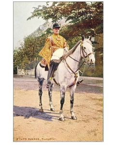 CPA Militaria illustrateur Oilette  Life Guards Trumpeter