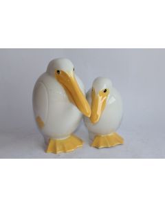 Veilleuse porcelaine Limoges RYS Pélicans