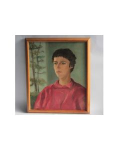 Tableau Peinture Portrait Bellerive Pictet 1985 Suisse