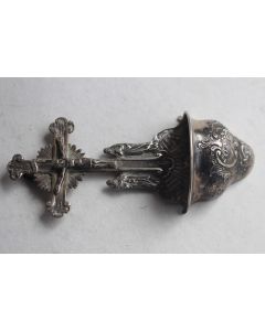 Ancien bénitier argent massif allemand