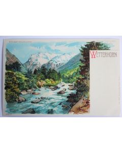 CPA Wetterhorn Litho Meteor Suisse