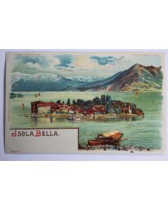 CPA Isola Bella Litho Meteor ‎Italie