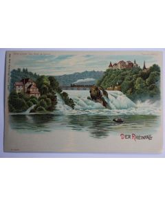 CPA Der Rheinfall Litho Meteor Suisse