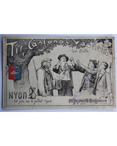CPA Tir cantonal vaudois Nyon 1906 Suisse