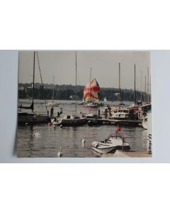 Photographie d'art Lac de Genève Léman Eaux Vives Emgel 1983 Suisse