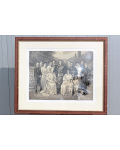 Grande chromographie Empereur Guillaume II et sa famille 