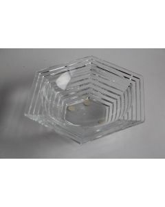 BACCARAT Vide poche hexagonal cristal