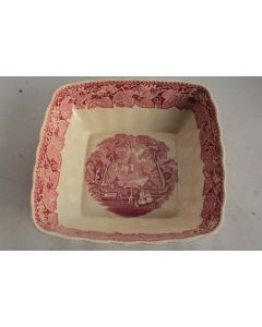 Saladier carré Terre de fer MASON'S Vista pink England
