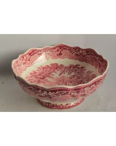 Saladier pied Terre de fer MASON'S Vista pink England
