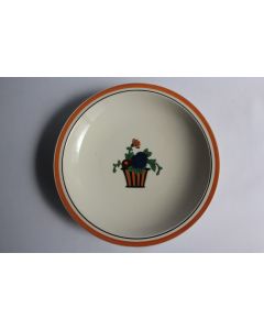 Ancienne assiette dessert Jean Luce art déco