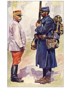 CPA illustrée Émile HUBERT Suisse Guerre 1914-18 N°3 Soldats