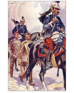 CPA illustrée Émile HUBERT Suisse Guerre 1914-18 N°9 Cavalerie