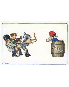 CPA illustrée BERTIGLIA A. Italie Propagande Guerre