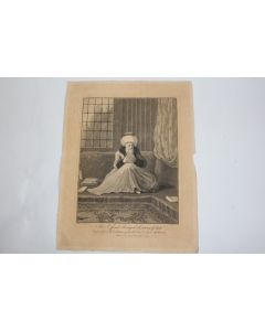 Gravure turque XVIIIe siècle Reis Effendi Principal Secretary of State