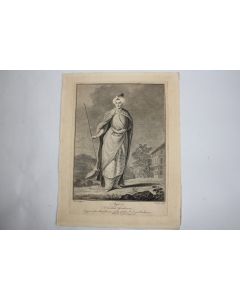 Gravure turque XVIIIe siècle Aga A turkish Gentleman